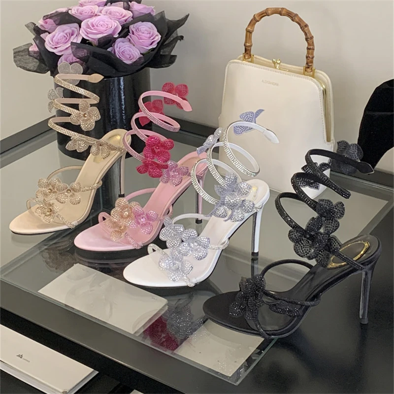 Women Shoes Formal - Aneikeh 2026 Summer Open Toe Ankle