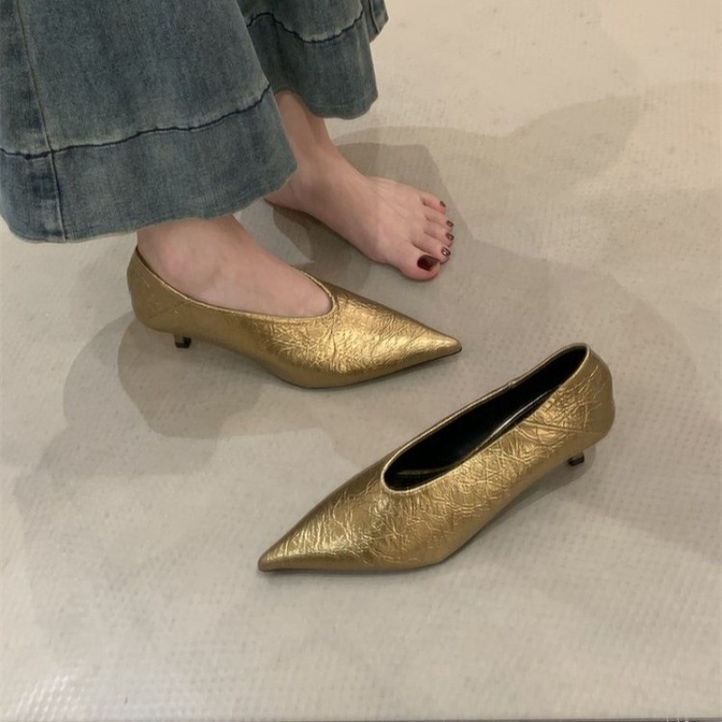 Women Shoes With Heels - 2025 Autumn New Commuter Wind Flat