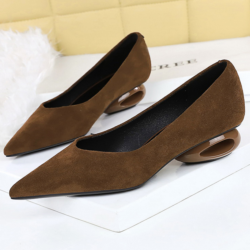 Women Shoes With Heels - BIGTREE Shoes Low heeled Women's shoes