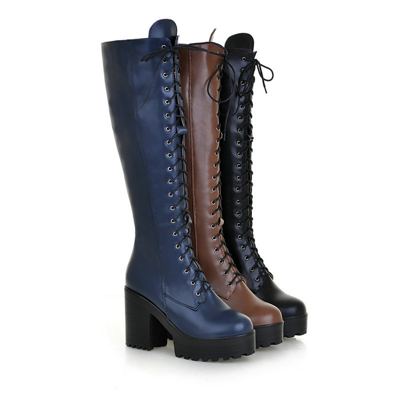 Size 34-43 Womens Knee Boots L - Zip Up Boots Short recensie en prijs
