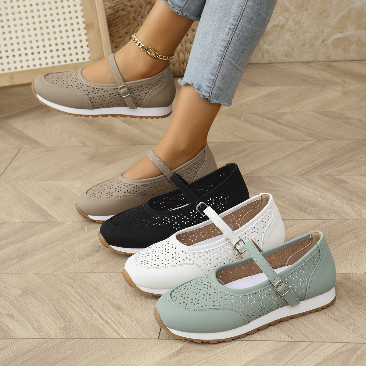 Women's Perforated Sneakers Su - Women Shoes Us To Eu recensie en prijs