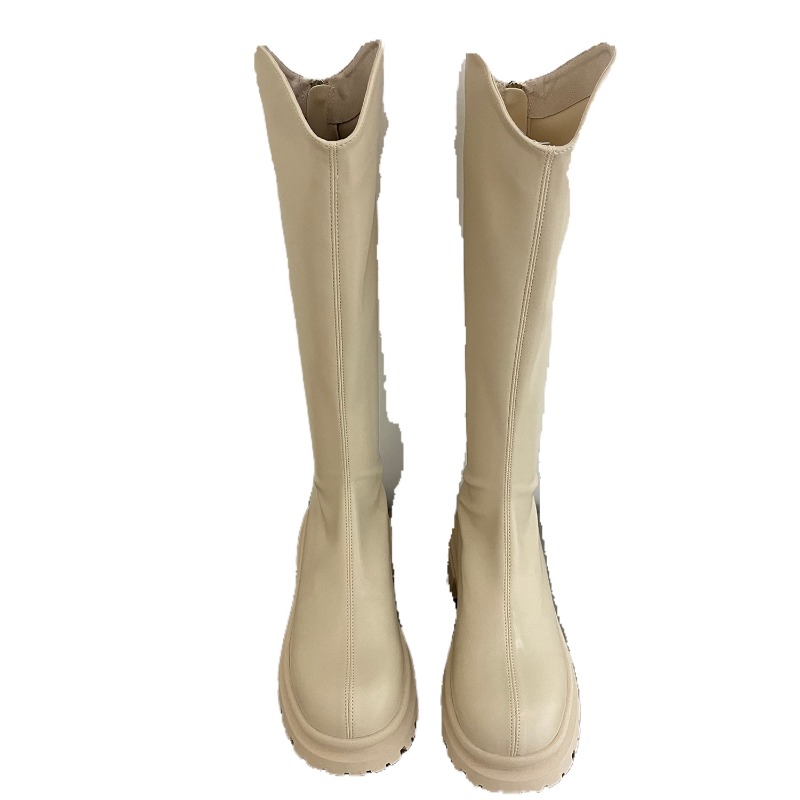 Retro Bare Colored Boots Women - High Knee Heel Boots recensie en prijs