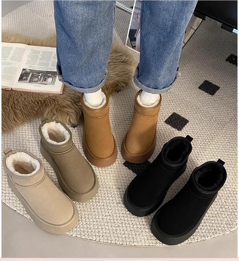 Women's Thick-Soled Snow Boots - Women Shoes Size Chart recensie en prijs