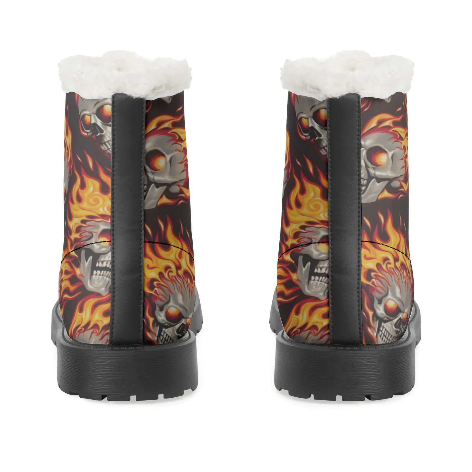 Fire Skull Patterns Snow Boots - Women Shoes Us To Eu recensie en prijs