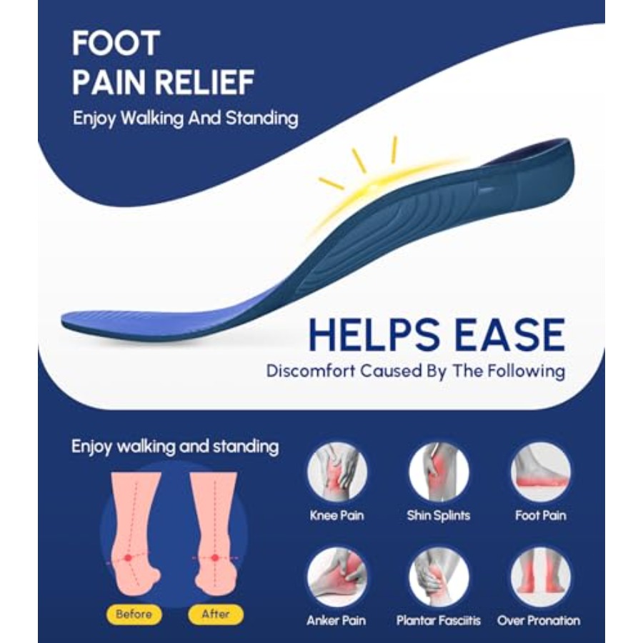 Plantar Fasciitis Insoles for  - Women'S Shoes High Arch Support recensie en prijs