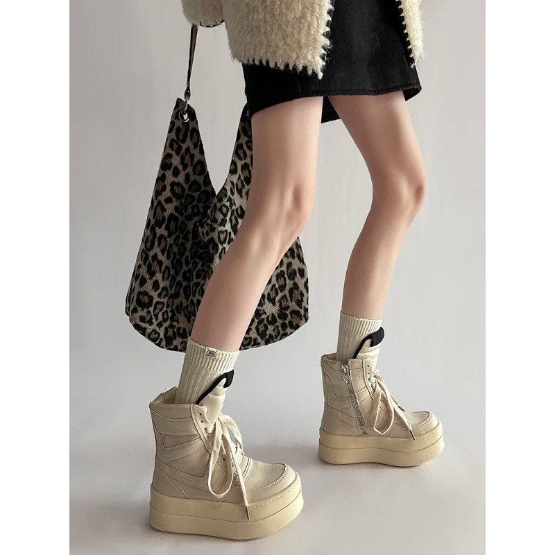 Thick Sole Ankle Boots Design  - Women Shoes Size Chart recensie en prijs