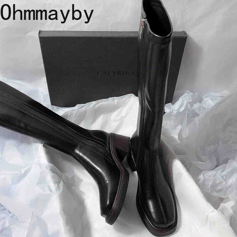 Vintage Thick Heel Women Knee  - High Knee Heel Boots recensie en prijs
