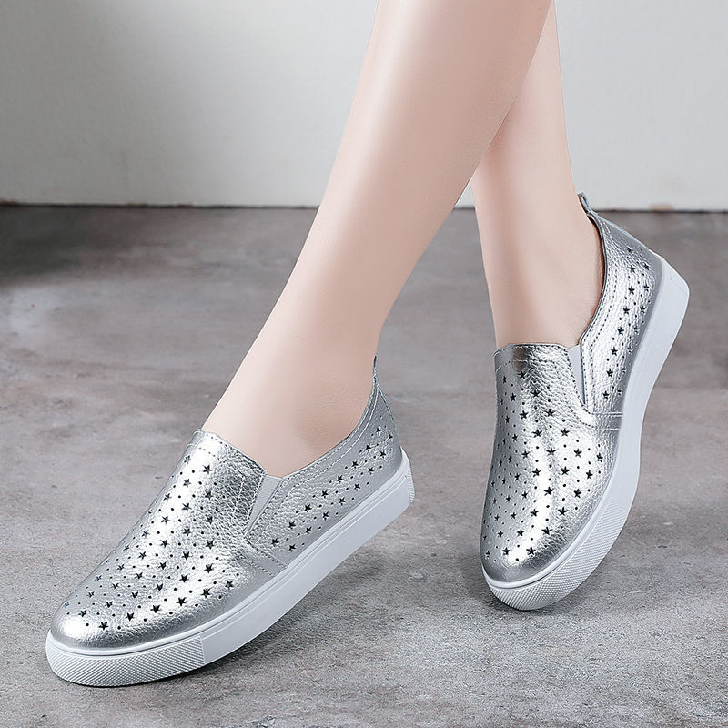 Spring Summer Silver Flats Hol - Women'S Shoes For Standing All Day recensie en prijs