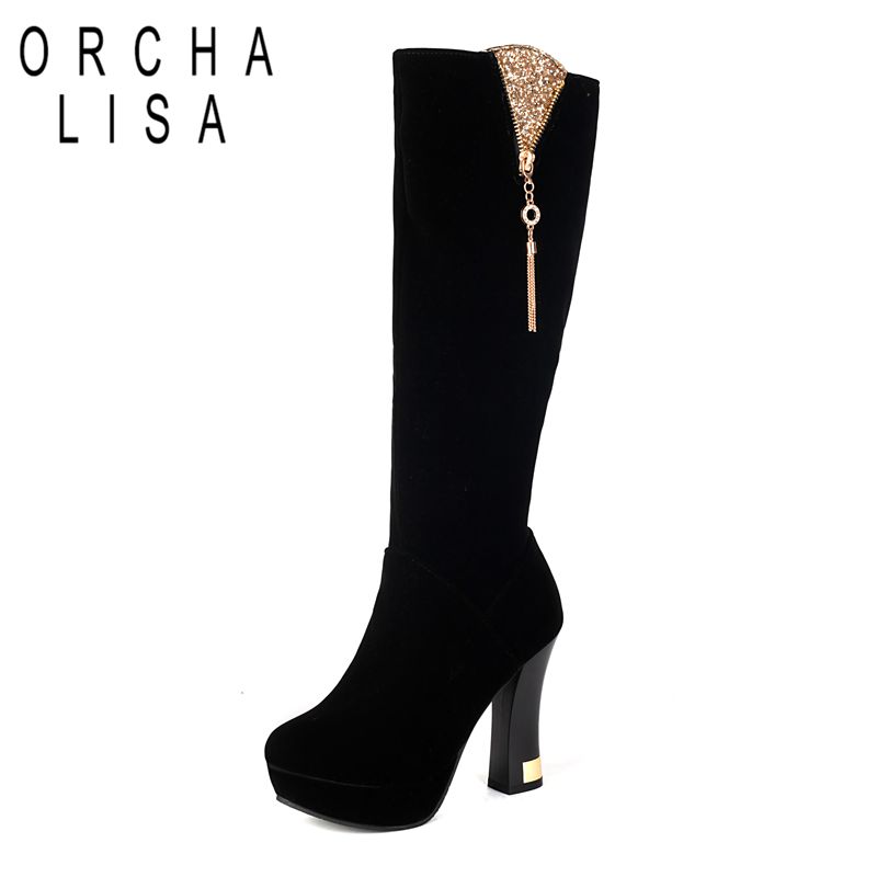 ORCHA LISA Luxury Women Knee H - Zip Up Boots Short recensie en prijs