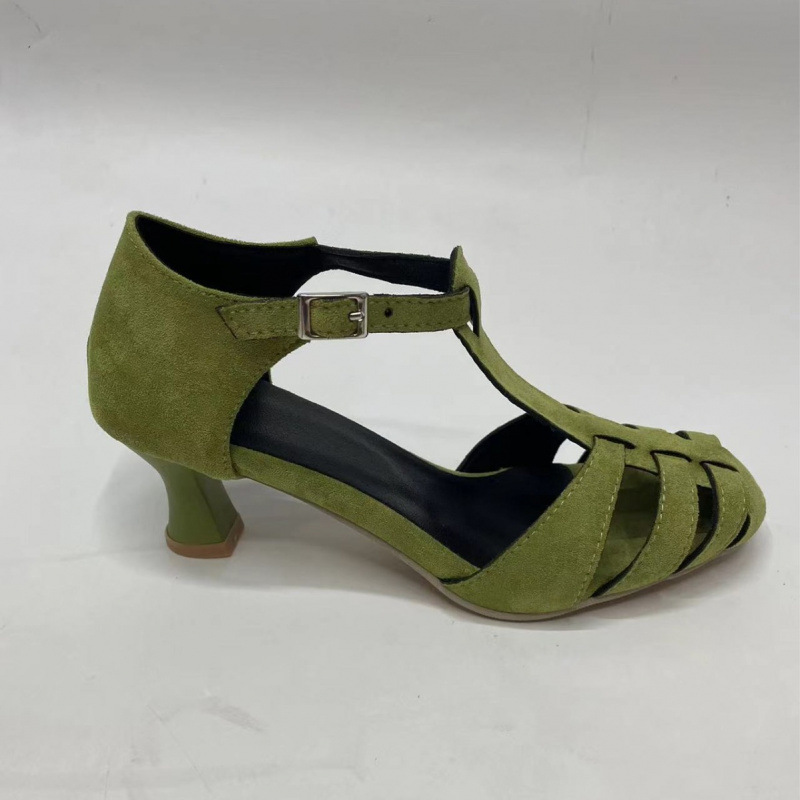 Women's Green Suede Kitten Hee - Women Shoes Us To Eu recensie en prijs