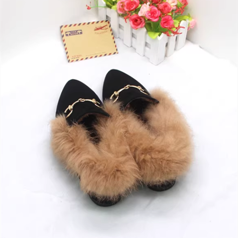 Women Winter Metal Chain Slip- - Women Shoes For Big Feet recensie en prijs