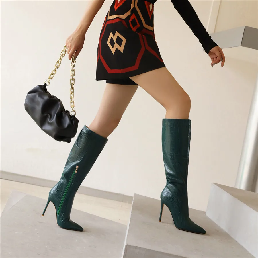 Shiny Silver Gold Women Knee H - Zip Up Boots Short recensie en prijs
