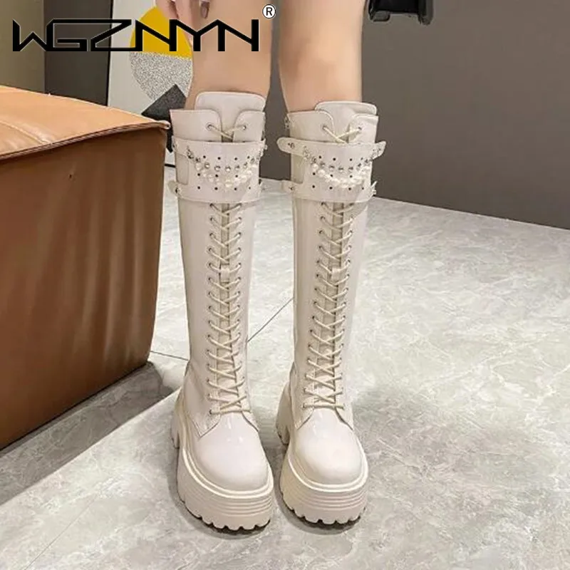 Winter Leather Warm Plush Boot - High Knee Heel Boots recensie en prijs