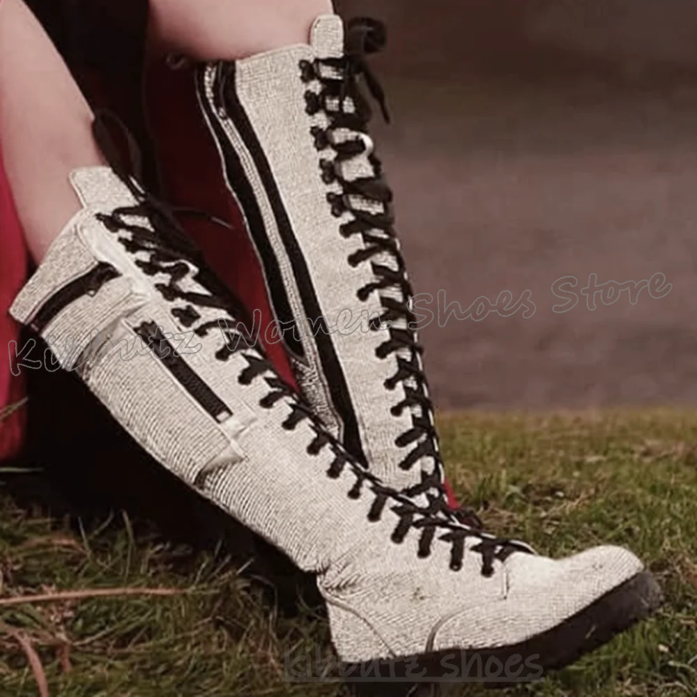 Knee High Boots Bling Glossy P - Women Shoes Size Chart recensie en prijs
