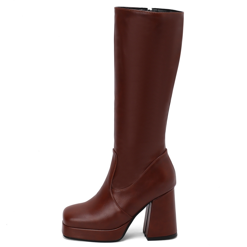 White Knee High Boots Women Pl - Zip Up Boots Short recensie en prijs