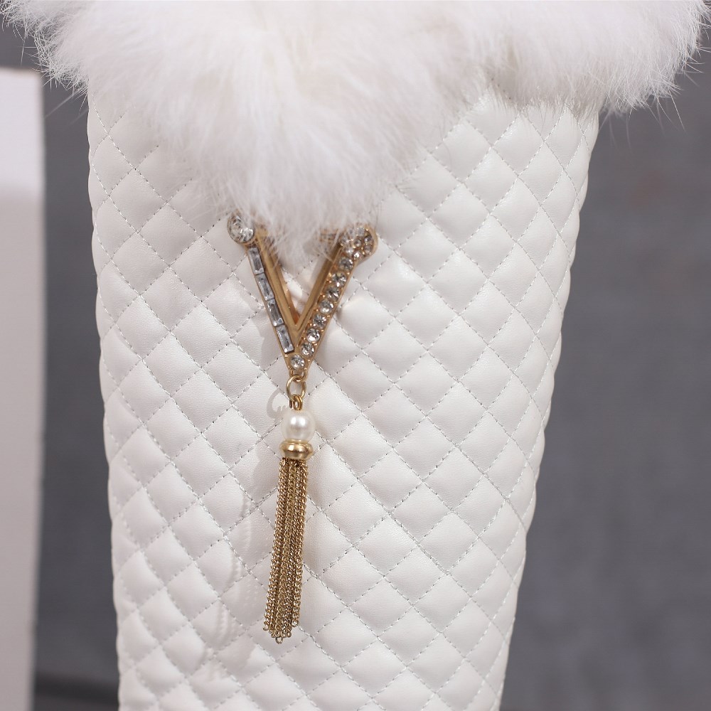 Winter Women Fur Knee High Boo - High Knee Heel Boots recensie en prijs