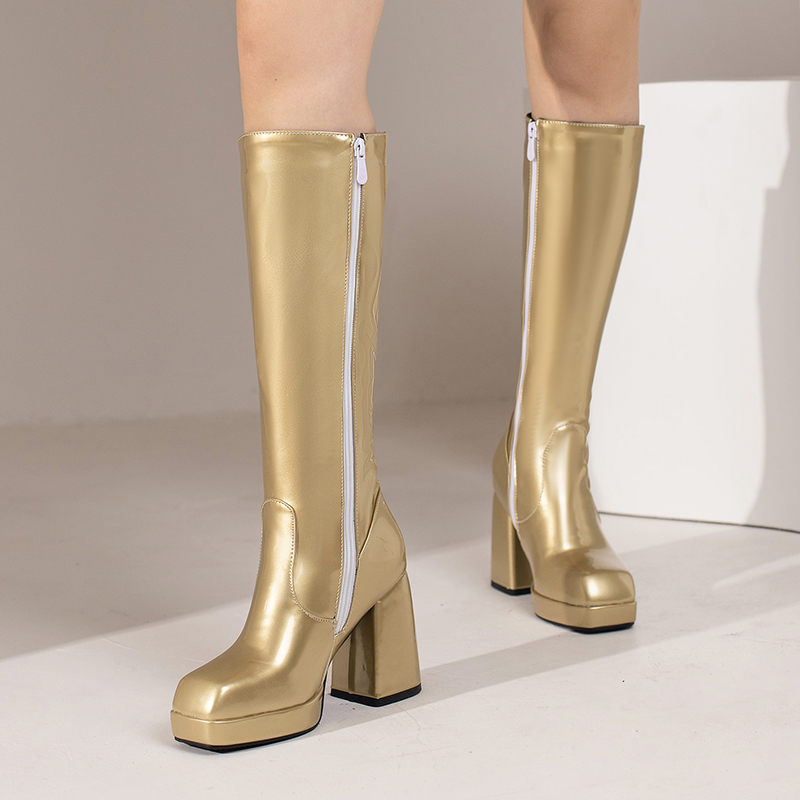 Green Winter Women Platform Kn - High Knee Heel Boots recensie en prijs