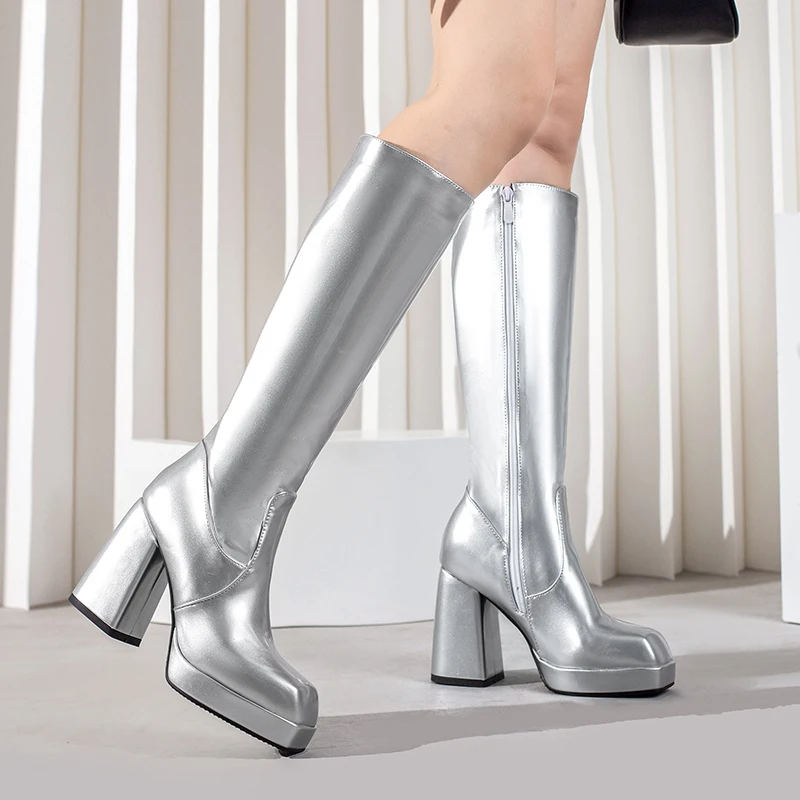 Green Winter Women Platform Kn - High Knee Heel Boots recensie en prijs