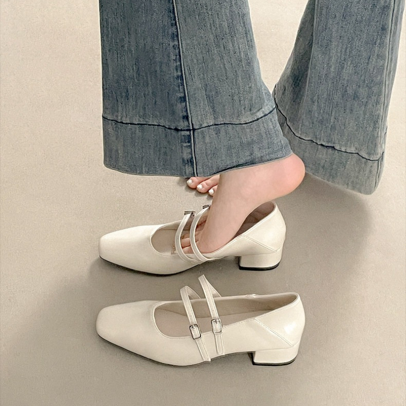 Square Toe Low Heel Women Silv - Women Shoes With Heels recensie en prijs