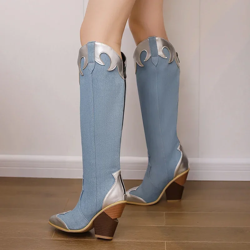 Big Size Western Women Knee Hi - Zip Up Boots Short recensie en prijs