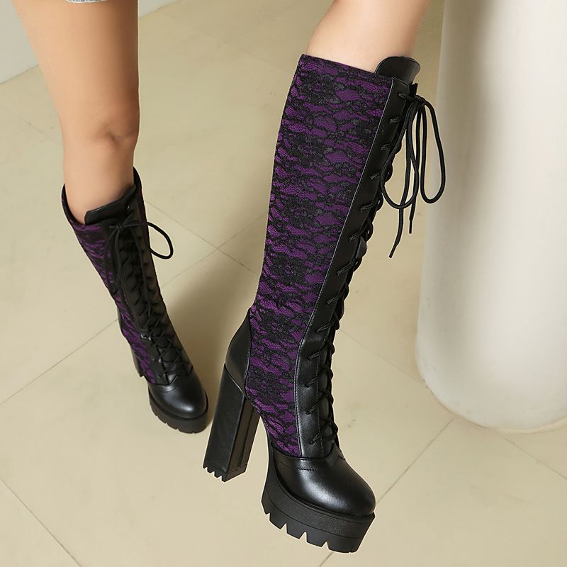 REAVE CAT 2025 Lace Women Knee - High Knee Heel Boots recensie en prijs