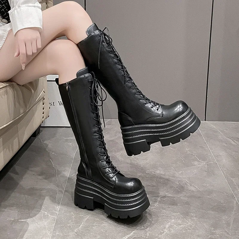 10CM New Women's Roman Long Bo - High Knee Heel Boots recensie en prijs