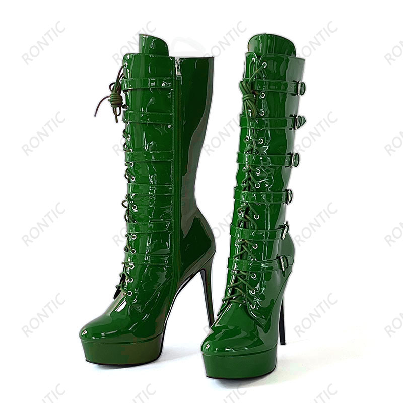 Rontic Women Winter Knee Boots - Zip Up Boots Short recensie en prijs