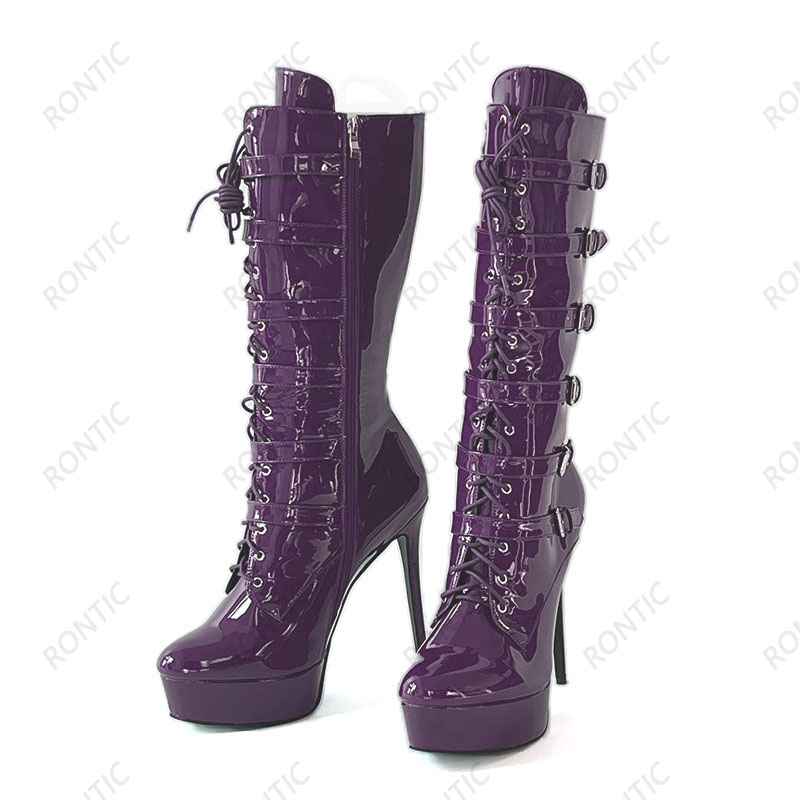 Rontic Women Winter Knee Boots - Zip Up Boots Short recensie en prijs